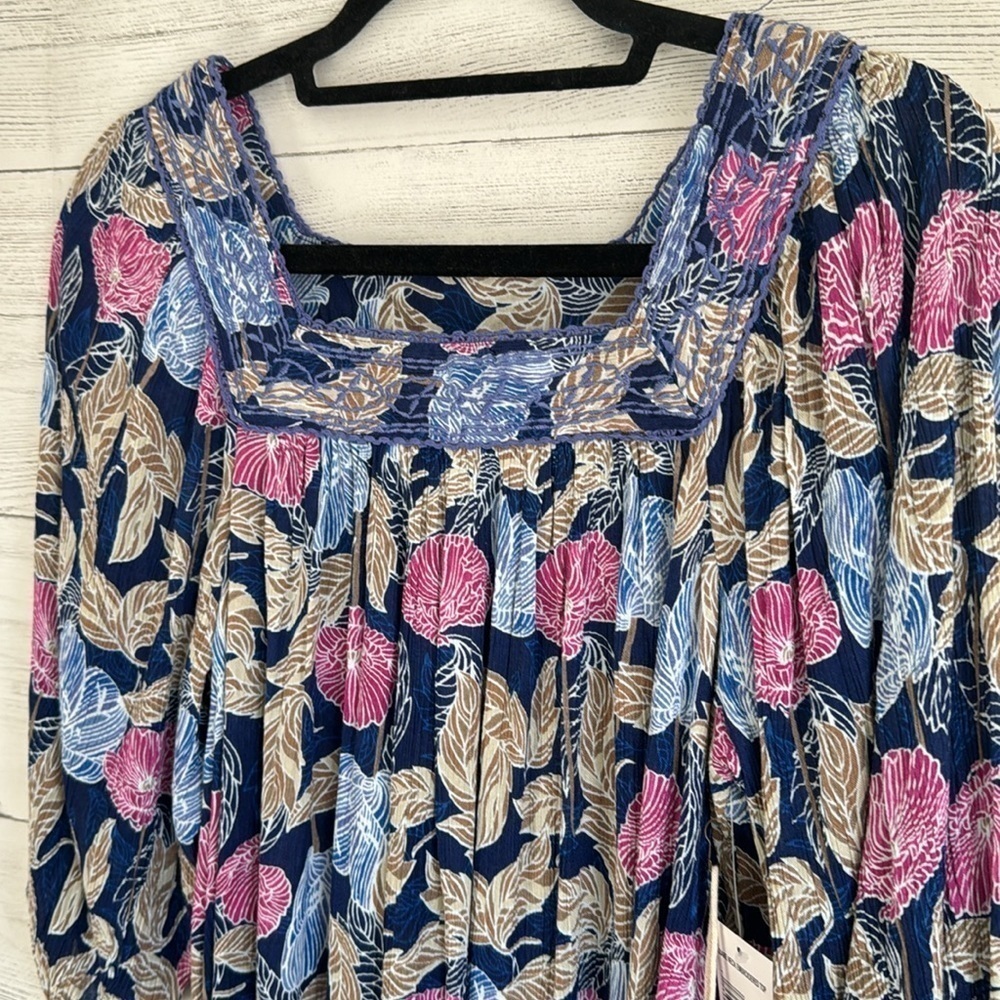 CAFFÉ Marrahesh Square Neck Embroidered Blouse | SIZE S - Picture 2 of 6